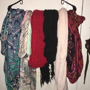 bundle of 6 scarves - infinity and regular